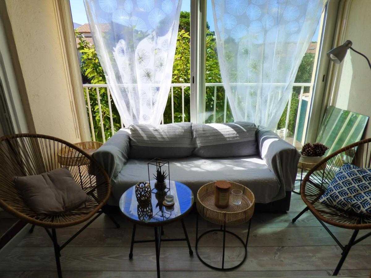 Charmant T2, Cabine, Parking, Les Balcons De La Mediterranee, Narbonne Plage Bagian luar foto